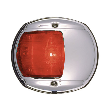 PERKO Led Side Light 12V Red W/ Chrome Plated Brass 0170MP0DP3